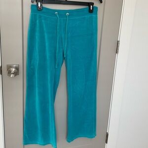 Lightning Blue Velour Trackpants
